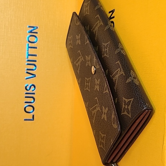 LOUIS VUITTON VINTGE 1990 MONOGRAM PORTEFEUILLE SARAH LONG WALLET STYLE M61734 - Picture 14 of 17